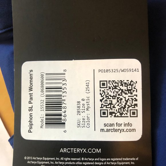 Arc'teryx Psiphon SL Pants - Women's - 0 - NEW WITH TAGS - Picture 3 of 6